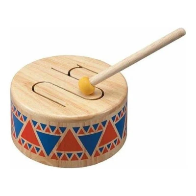 Afbeelding van PlanToys Trommel Solid Drum Holz
