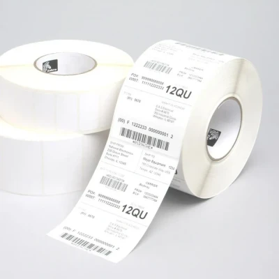 Afbeelding van Zebra 3006255 (Z Perform 1000D) Etiket Zwart op wit (76 mm x 152 mm) 6 rollen