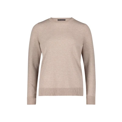 Afbeelding van Betty Barclay Basicmit Rundhalsausschnitt Trui, Dames, Maat: 38, Funghi melange