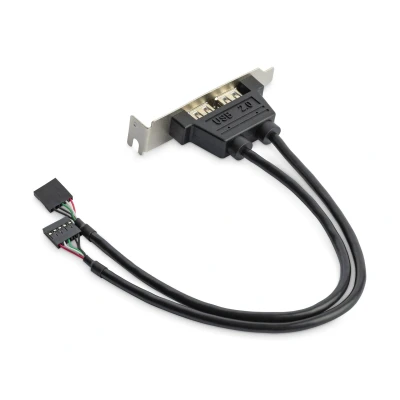 Afbeelding van StarTech.com 2 poorts USB A vrouwelijke low profile Slot Plate Adapter