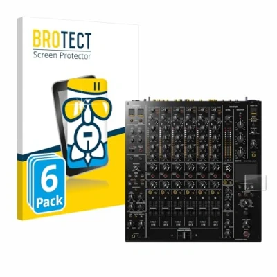 Afbeelding van BROTECT Screenprotector voor Pioneer DJM V10 Folie Beschermfolie Beschermglas transparant (6 Stuks)