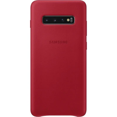 Afbeelding van Samsung Galaxy S10+ Leather Cover Rood