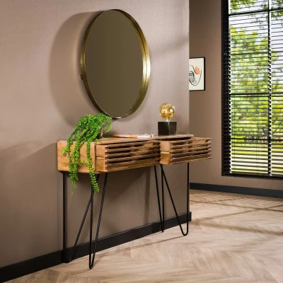 Afbeelding van Fraaai Odila kaptafel 2L 120 cm mangohout Hout