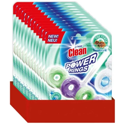 Afbeelding van 12x At Home Toiletblok Power Rings Pine 40 gr