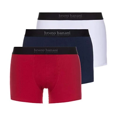 Afbeelding van Bruno Banani 3 PACK Onderbroeken, Heren, Maat: XL, Rot/blau/weiß