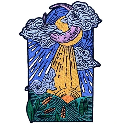 Afbeelding van ZEGIN De Maan Patch Geborduurde Applique Badge Ijzer Op Naai Embleem