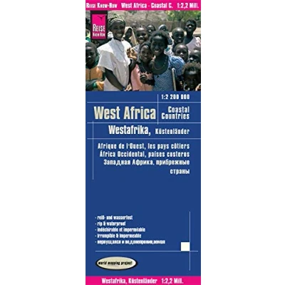 Afbeelding van Reise Know How Landkarte Westafrika, Küstenländer (1:2.200.000) : von Senegal bis Nigeria: reiß und wasserfest (world mapping project)