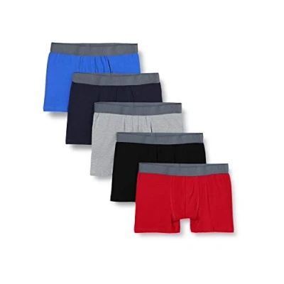 Afbeelding van FM London Set van 5 Boxershorts voor heren met HyFresh geurbeschermingstechnologie ademend herenondergoed geschikt alle gelegenheden Tagless heren, multipack ontworpen