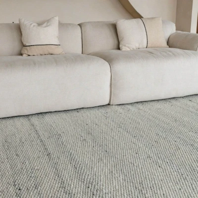 Afbeelding van Wollen Vloerkleed Novara Beige/Grijs Eva Interior 200 x 290 cm (L)