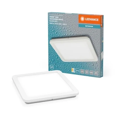 Afbeelding van LEDVANCE ORBIS Disc Wand /Deckenleuchte mit LED, weiß, 22W, 1800lm, 3000/4000K, über Wandschalter Click CCT einstellbar, 30x30cm, IP44 Schutz für Badezimmer, Montageschrauben und Dübel inklusive