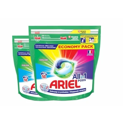 Afbeelding van Ariel All in 1 Pods Colour 2x50 Wasbeurten Voordeelverpakking