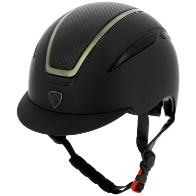 Afbeelding van EQUITHÈME Cap Agris Zwart/Chroom/Carbon 56 58cm