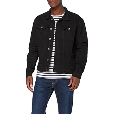 Afbeelding van Enzo Denim jas voor heren, Zwart, M
