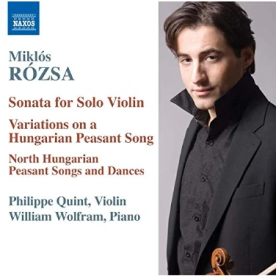 Afbeelding van Philippe Quint &amp; William Wolfram Rózsa: Sonata For Solo Violin (CD)