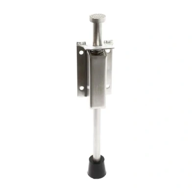 Afbeelding van Deurstopper pedaal 93 118 mm roestvrij staal deurvastzetter grondstop deur poort