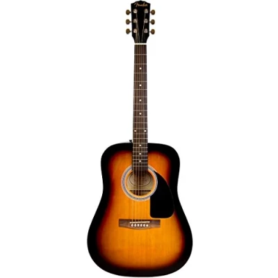 Afbeelding van Fender FA 115 Dreadnought 6 String Akoestische Gitaar Pack in Sunburst. Gig Bag, Picks, Strap, Strings, en gratis online gitaarlessen inbegrepen.
