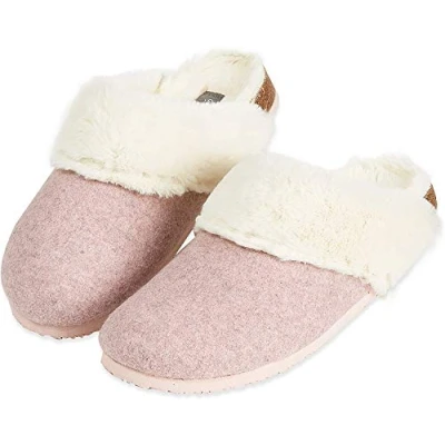 Afbeelding van Dunlop Slippers Vrouwen, Fluffy Mule voor Dames, HOUTSKOOL, 38 EU