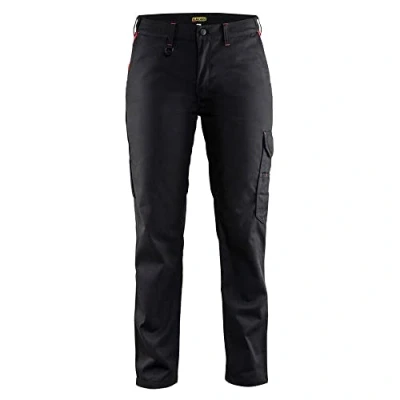 Afbeelding van Blaklader Dames Werkbroek Industrie 7104 1800 Zwart/Rood C48