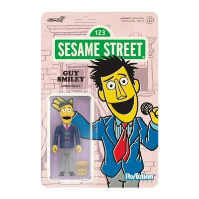 Afbeelding van Super7 Sesame Street ReAction Action Figure Wave 02 Guy Smiley (met Bread) 10 cm Figuur