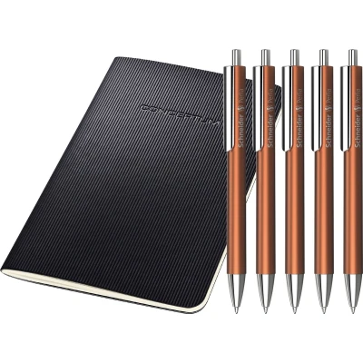 Afbeelding van Schneider balpen Perlia XB brons 5 stuks blauwschrijvend S 139607