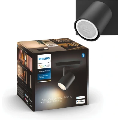 Afbeelding van Philips Hue Runner opbouwspot warm tot koelwit licht 1 spot zwart