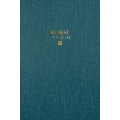 Afbeelding van HSV Bijbel met Psalmen 10x15 linnen petrol (Hardback)