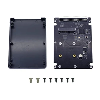 Afbeelding van GINTOOYUN IDE Harde Schijf Behuizing, MSATA Mini PCI E SSD naar 2,5 Inch Converter, Zwart, voor Notebook Laptop &amp; Desktop Computer