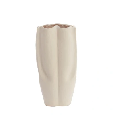 Afbeelding van Light&amp;living Vaas deco 28x27,5x56 cm SANGULI keramiek crème