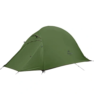 Afbeelding van Naturehike Cloud Up 1 Upgrade Man Lichtgewicht Koepeltent met Foyer voor 3 4 Seizoenen, Backpacking, Waterdicht, Kamperen, Wandelen, Bosgroen