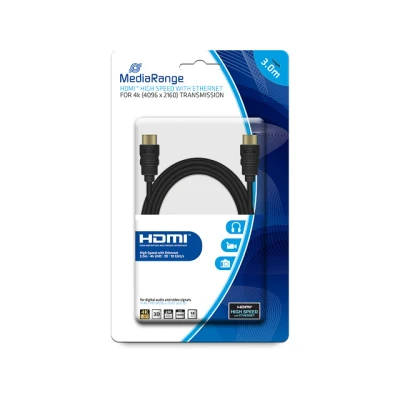 Afbeelding van MediaRange HDMI? High Speed verbindingskabel met Ethernet 18 Gbit/s