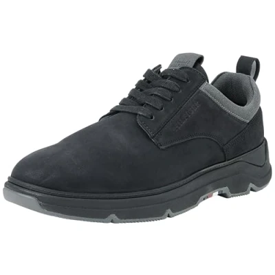 Afbeelding van Tommy Hilfiger Driver Mix Hybrid Herenschoenen van leer, Zwart, 43 EU