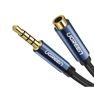 Afbeelding van Ugreen 3,5 mm mini jack adapter 1m blauw (AV118)