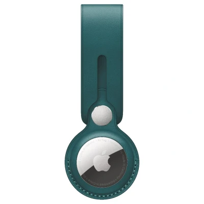 Afbeelding van Apple AirTag Leather Loop Forest Green