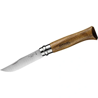 Afbeelding van Opinel 002022 2022 INOX mes volwassenen walnoot, N 8,walnoothout Bruin