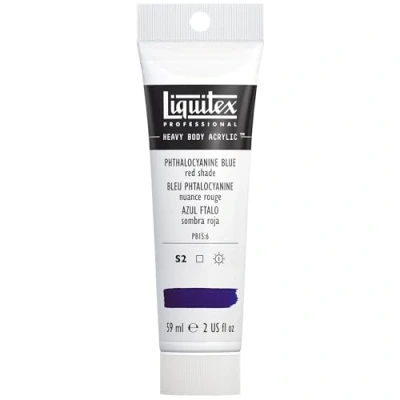 Afbeelding van Liquitex 1045314 Professional Heavy Body acrylverf in kunstenaarskwaliteit met uitstekende lichtechtheid en boterachtige consistentie, 59ml Tube, Phthalocyanine Blue (Red Shade)