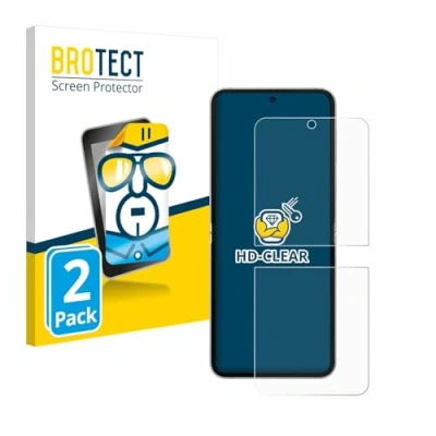Afbeelding van BROTECT Screenprotector voor Samsung Galaxy Z Flip6 Folie Beschermfolie transparant (2 Stuks)