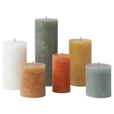 Afbeelding van Bolsius kaars Rustiek Retro (set van 6)