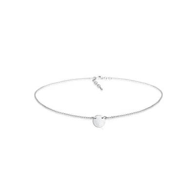 Afbeelding van Elli Plate Basic Ketting silvercoloured, Dames, Maat: 36, Silver coloured