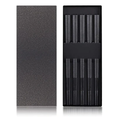 Afbeelding van 5 paar glasvezel vaatwasmachinebestendige eetstokjes, premium Japanse eetstokjes set, herbruikbare klassieke stijl (Kersenbloesems)