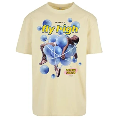 Afbeelding van Upscale by Mister Tee Bubblles Tshirt print, Heren, Maat: XXL, Softyellow
