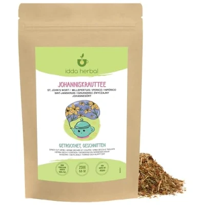 Afbeelding van Sint janskruidthee (250g), voorzichtig gedroogd, gesneden, 100% puur en natuurlijk