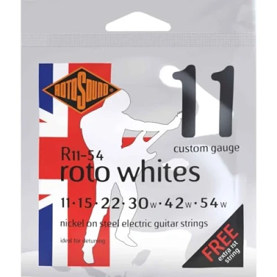 Afbeelding van Rotosound R11 54 Roto Whites 0.11 Custom Snarenset elektrisch