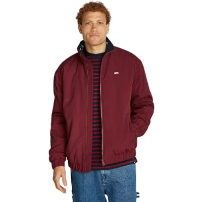 Afbeelding van Tommy Jeans TJM ESSENTIAL gewatteerde jas voor heren DM0DM19661 Andere jassen, Paars (Deep Rouge), S, S
