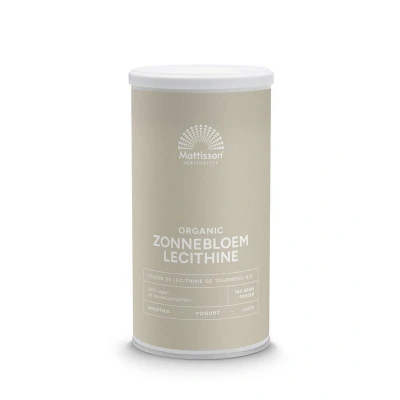 Afbeelding van Mattisson Zonnebloem Lecithine Poeder Biologisch 180g