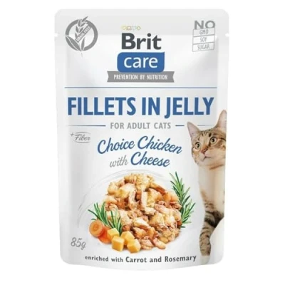 Afbeelding van Brit Kattenvoer gelei kip kaas 85 g