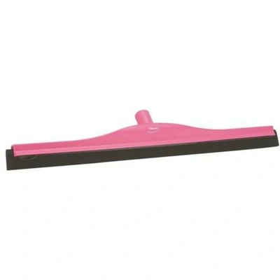 Afbeelding van Vikan Klassieke Vloertrekker Kop met vaste nek en Zwart Rubber 60cm Roze
