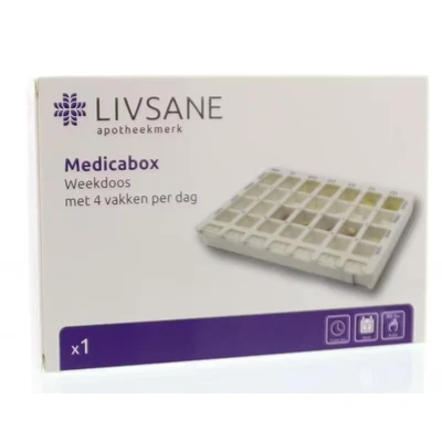Afbeelding van Medicabox Weekcass 7 Dagen 4vak Per Dag Livsane