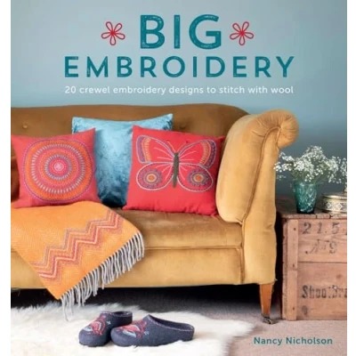 Afbeelding van Big Embroidery: 20 Crewel Embroidery Designs to Stitch with Wool