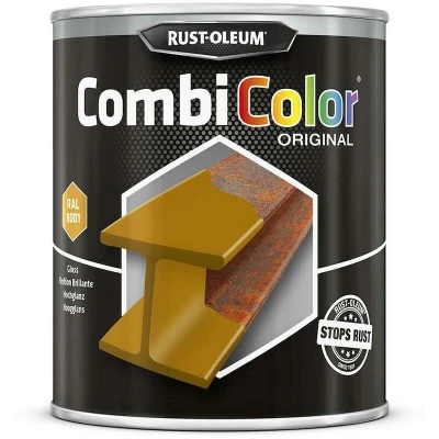 Afbeelding van rust oleum combicolor hoogglans ral 8001 okerbruin 750 ml