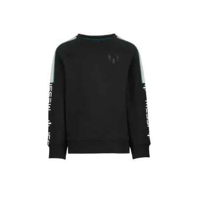 Afbeelding van Vingino x Messi sweater Narlos met contrastbies zwart/wit